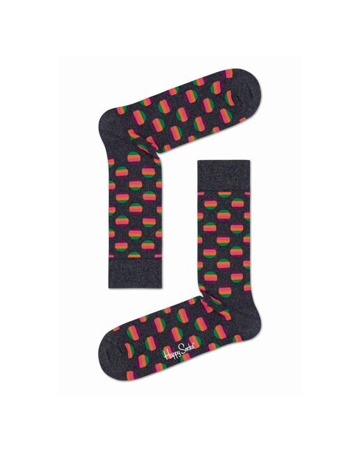 Happy Socks Носки унисекс 1 пара размер 41-46 черный мультиколор