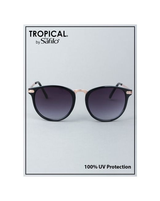 Tropical Солнцезащитные очки панто оправа градиентные с защитой от УФ для