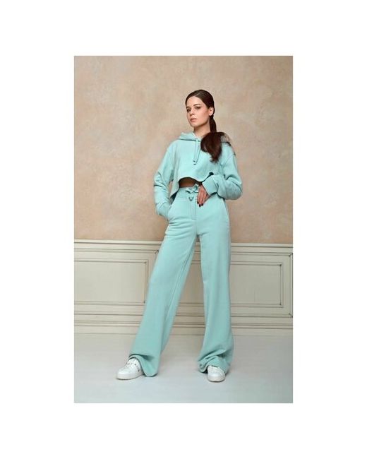 Koi Couture Костюм худи и брюки спортивный стиль свободный силуэт размер 44 зеленый