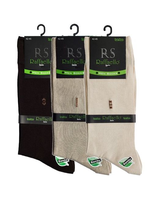 Raffaello Socks носки 3 пары высокие воздухопроницаемые размер 42-45 бежевый