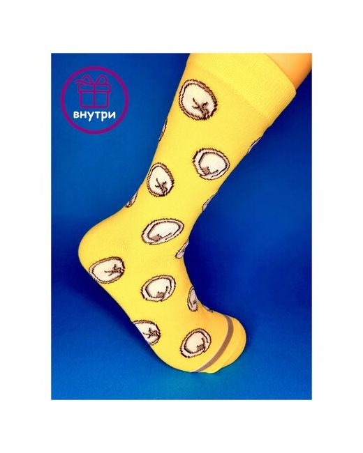 Happy Frensis носки средние подарочная упаковка 100 den размер 38-42 желтый
