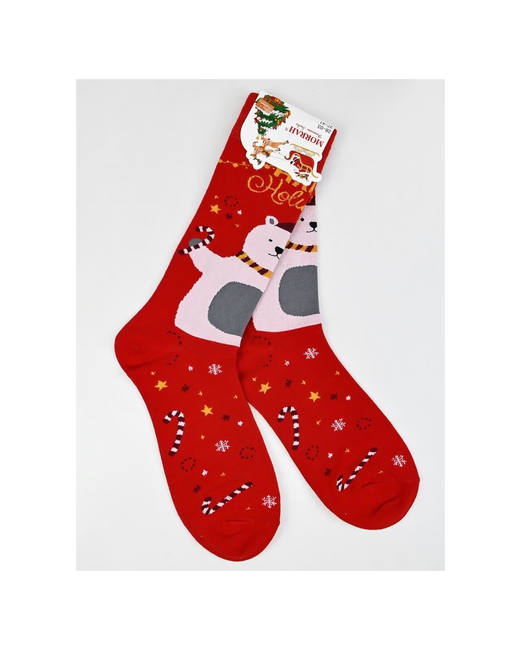 Morrah носки средние на Новый год подарочная упаковка размер 37-41 мультиколор