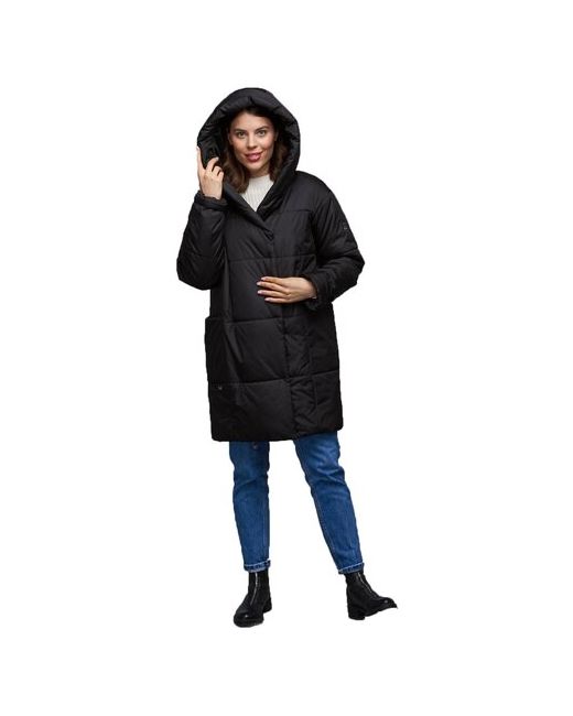 Mfin Куртка зимняя средней длины силуэт прямой капюшон утепленная размер 3848RU