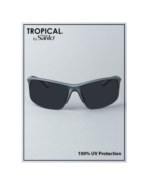 Tropical Солнцезащитные очки прямоугольные оправа спортивные с защитой от УФ для оранжевый