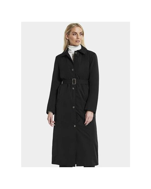 Didriksons Куртка демисезон/зима удлиненная силуэт прямой размер 42 черный