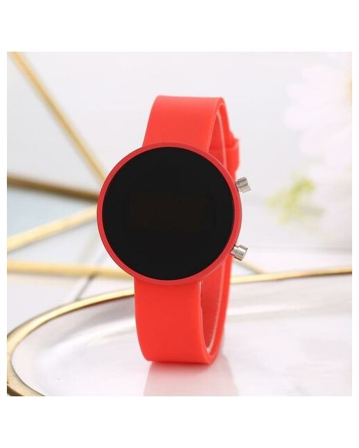 Без бренда Наручные часы Электронные Led Watch красный