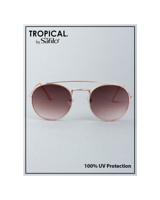 Tropical Солнцезащитные очки круглые оправа с защитой от УФ градиентные для