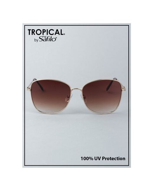 Tropical Солнцезащитные очки квадратные оправа градиентные с защитой от УФ для золотой
