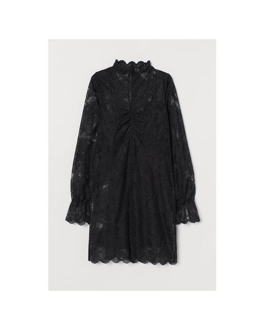 H & M Платье вечернее мини подкладка размер 4 черный