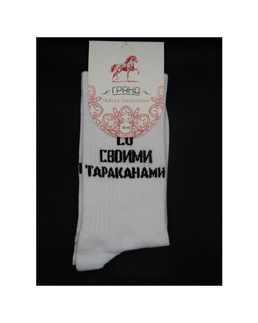 ladies collection носки высокие износостойкие нескользящие быстросохнущие фантазийные 100 den размер 35-40 красный
