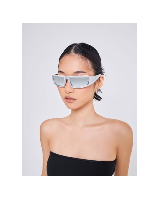 Feelz Солнцезащитные очки прямоугольные оправа спортивные для серебряный