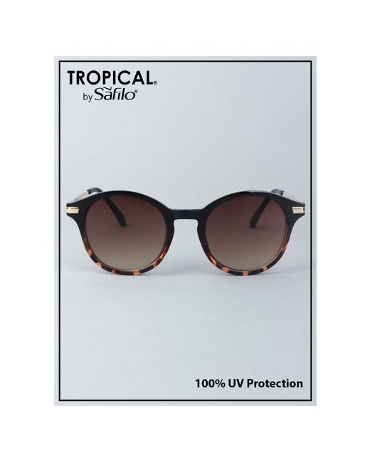 Tropical Солнцезащитные очки панто оправа с защитой от УФ градиентные для