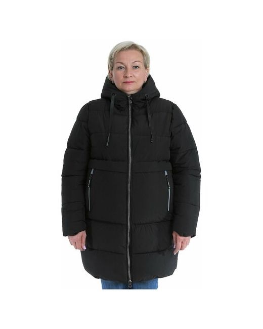 M&P Куртка зимняя средней длины силуэт свободный водонепроницаемая размер 52
