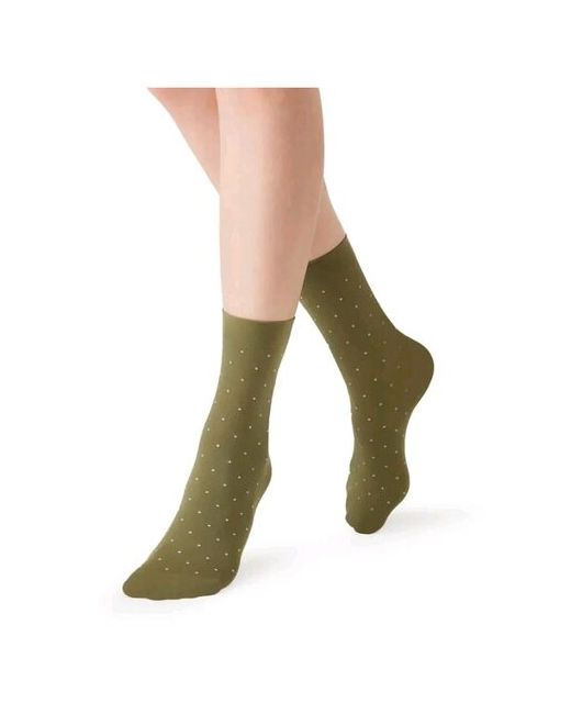 Minimi носки средние капроновые фантазийные 70 den размер 0 one зеленый