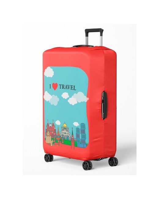 Cvt Чехол для чемодана водонепроницаемый размер красный