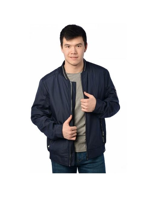 Indaco Fashion Куртка демисезонная внутренний карман капюшон карманы манжеты размер 48