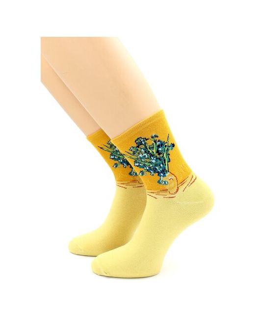 Hobby Line носки размер 35-42 желтый
