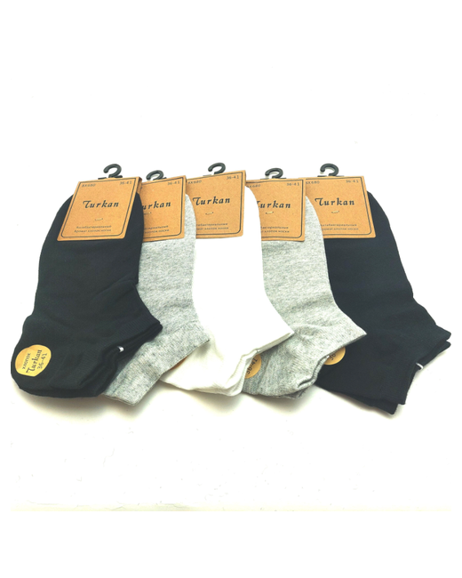 Turkan носки укороченные износостойкие 5 пар размер 36-41 мультиколор