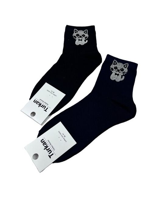 Turkan носки средние размер 36-41 синий черный