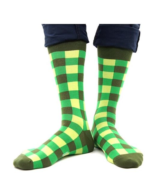 Tezido носки 1 пара высокие размер 41-46 желтый зеленый
