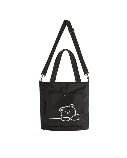 Bags-Art Сумка шоппер повседневная вмещает А4 черный