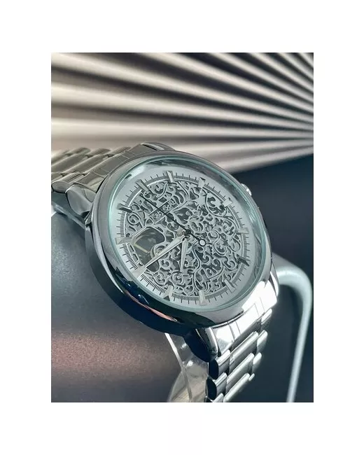 Katy Geht Наручные часы Часы наручные скелетоны с металлическим ремешком ручной работы в подарочной упаковке от серебряный