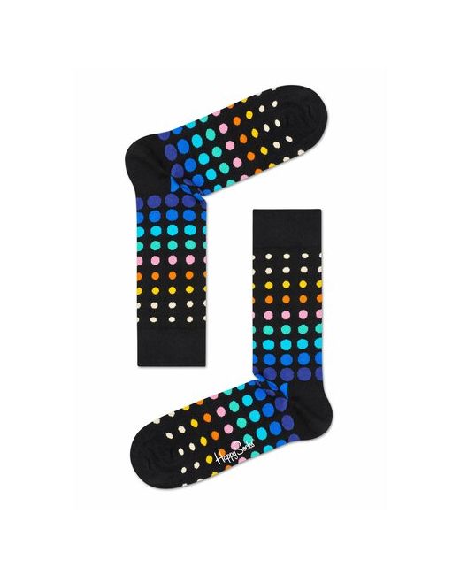 Happy Socks Носки унисекс 1 пара размер 41-46 мультиколор черный