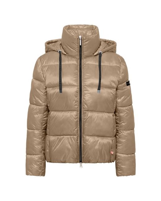 Frieda&Freddies Куртка демисезон/зима средней длины силуэт прямой стеганая капюшон карманы размер 34