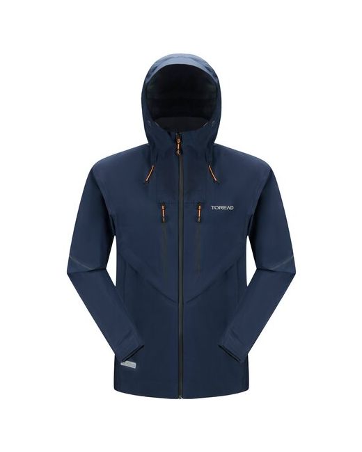 Toread Куртка three-layer jacket Advanced силуэт прямой светоотражающие элементы мембранная регулируемый капюшон регулируемые манжеты край размер XL синий