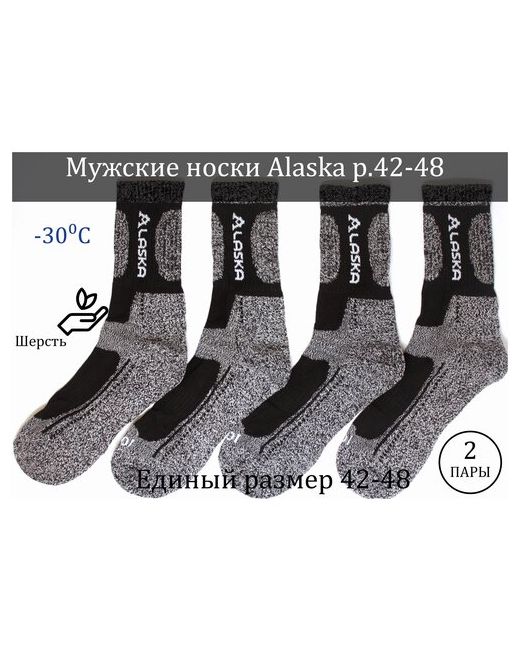 Komax носки 2 пары классические размер 42-48 черный