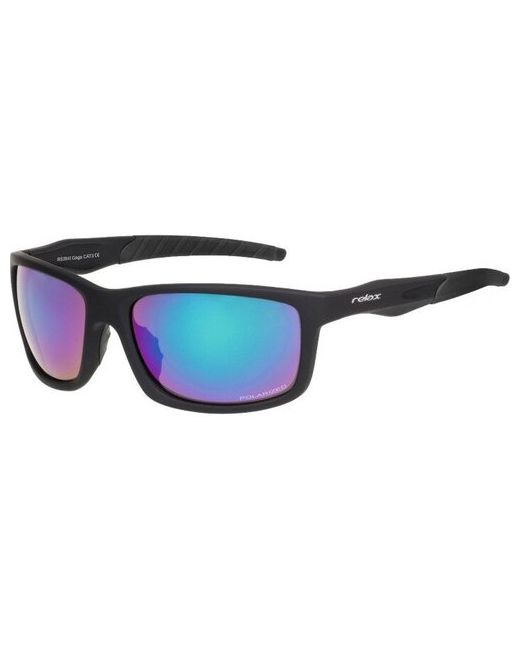 Relax Солнцезащитные очки прямоугольные оправа спортивные поляризационные черный