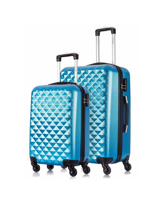 L'Case Комплект чемоданов Phatthaya 2 шт. опорные ножки на боковой стенке 74 л размер S/M
