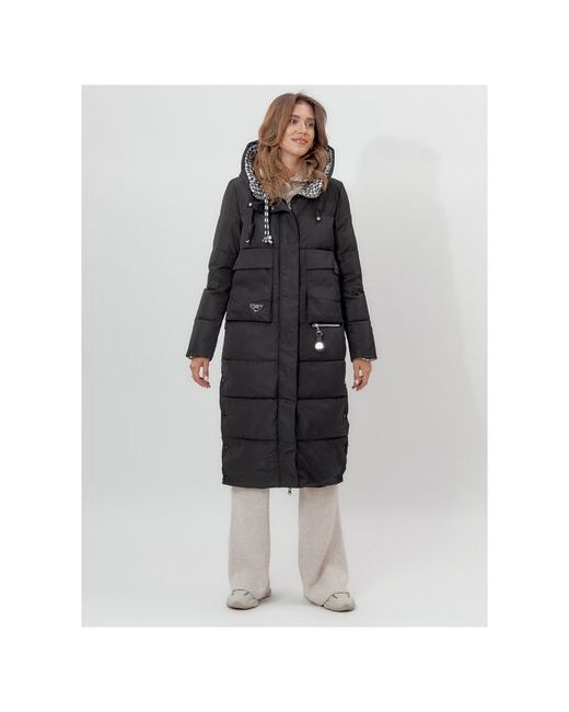 Mtforce Куртка зимняя средней длины силуэт прямой утепленная ветрозащитная размер S черный