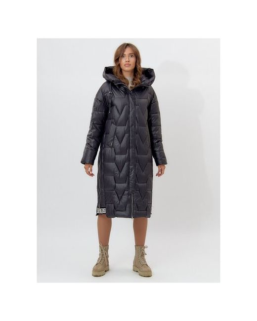 Mtforce Куртка зимняя средней длины силуэт свободный утепленная водонепроницаемая размер L черный