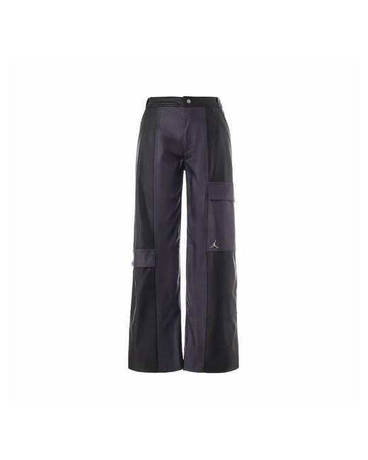 Jordan Брюки карго повседневный стиль карманы размер XS черный фиолетовый