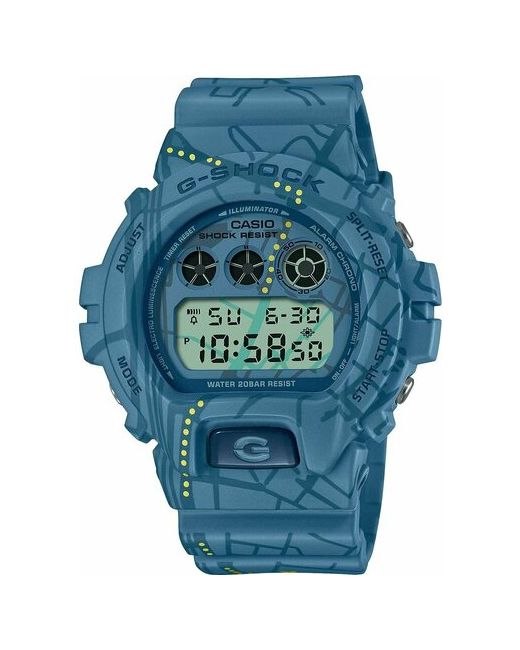 Casio Наручные часы Японские наручные G-SHOCK DW-6900SBY-2E с хронографом