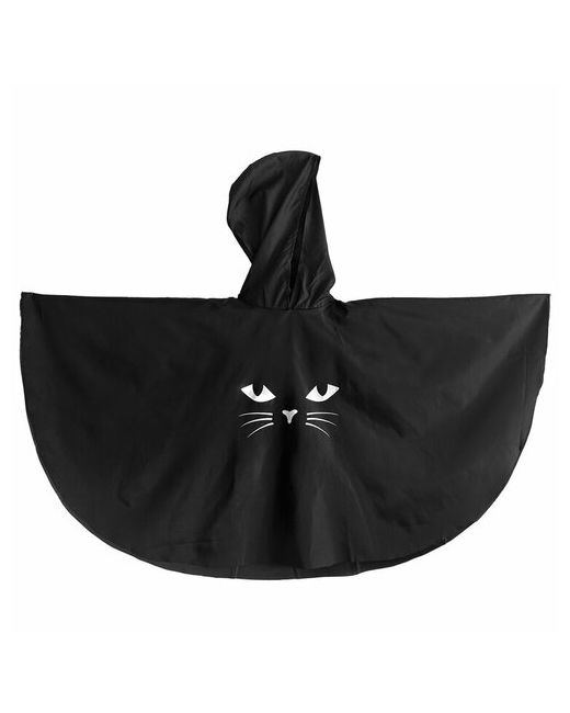 Веселая затея Накидка с капюшоном Кошка черная