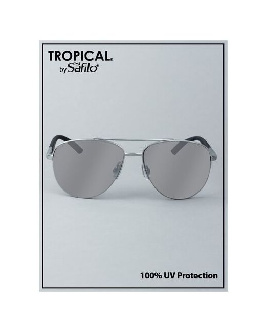 Tropical Солнцезащитные очки авиаторы оправа с защитой от УФ зеркальные для серебряный