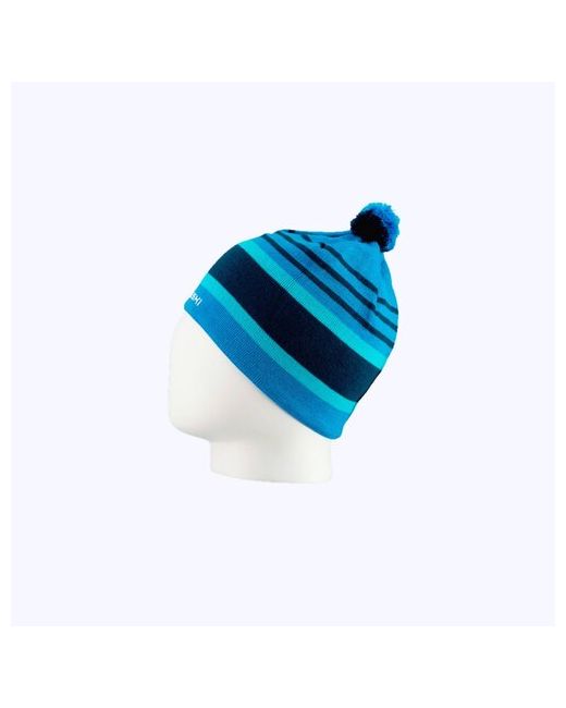 Nordski Шапка демисезон/зима с помпоном подкладка размер Универсальный синий