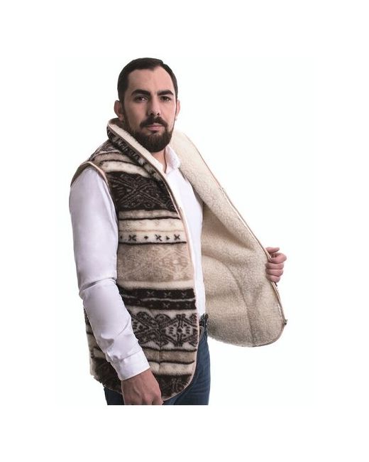 Wool Lamb Жилет демисезон/зима силуэт прямой размер 62-64 мультиколор