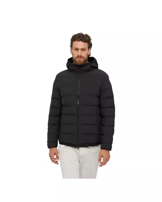 Geox Куртка демисезон/зима силуэт прямой ветрозащитная водонепроницаемая капюшон стеганая карманы размер 48
