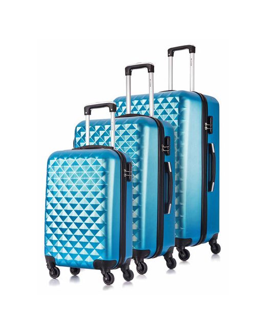 L'Case Комплект чемоданов Phatthaya 3 шт. опорные ножки на боковой стенке 115 л размер S/M/L