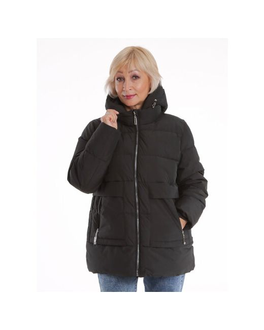 Modtex Куртка демисезон/зима средней длины силуэт свободный карманы размер 56