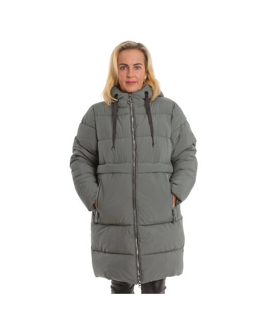 M&P Куртка зимняя удлиненная силуэт свободный ветрозащитная размер 54