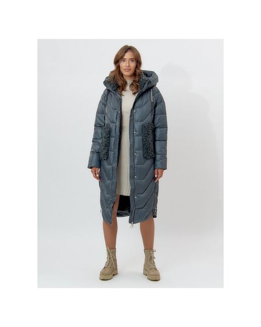 Mtforce Куртка зимняя средней длины силуэт свободный утепленная карманы размер 4XL