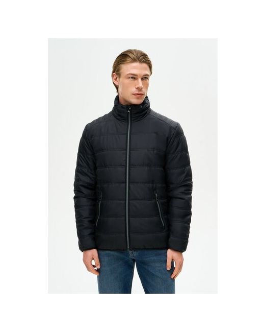 Baon Куртка демисезон/лето силуэт прямой манжеты карманы подкладка без капюшона водонепроницаемая ветрозащитная размер 52 черный