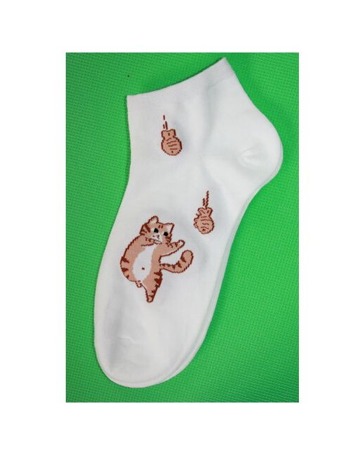 Frida носки нескользящие подарочная упаковка на Новый год фантазийные размер 36-42 белый