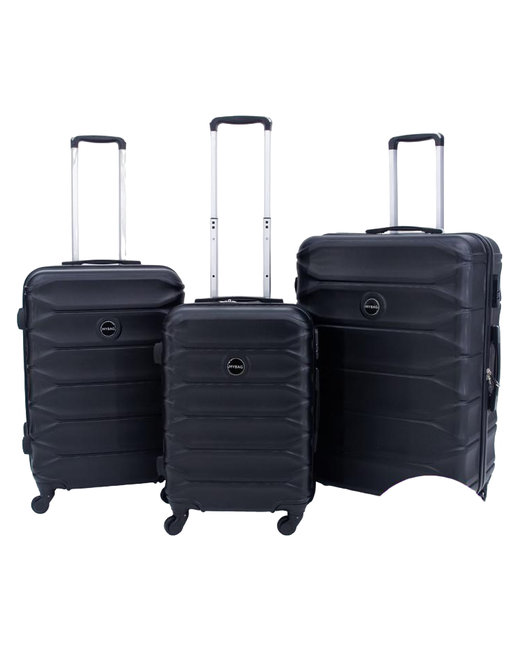 Bags-Art Комплект чемоданов 3 шт. поликарбонат ABS-пластик водонепроницаемый жесткое дно 91 л размер L