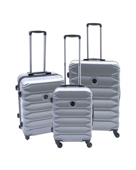 Bags-Art Комплект чемоданов 3 шт. поликарбонат ABS-пластик водонепроницаемый жесткое дно 91 л размер L