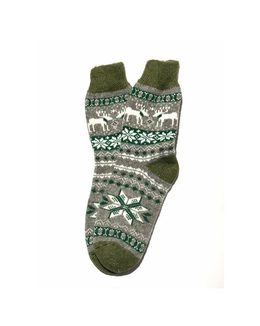 komoD носки 1 пара классические вязаные размер 39/44 зеленый